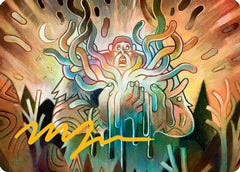 Aurora Awakener Art Card (40/54) (Gold-Stamped Signature) (ASECL-040) - Art Series: Lorwyn Eclipsed-1