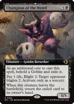 Champion of the Weird (Extended Art) [Lorwyn Eclipsed]-1