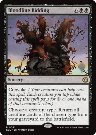Bloodline Bidding (PPECL-091) - Promo Pack: Lorwyn Eclipsed-1