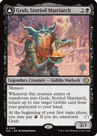 Grub, Storied Matriarch (PPECL-105) - Promo Pack: Lorwyn Eclipsed Foil-1