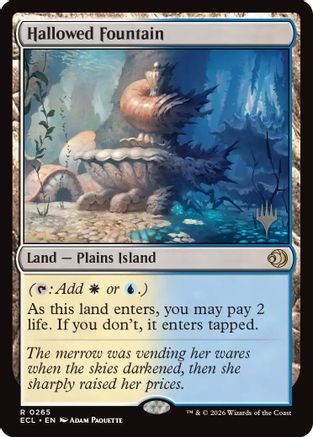 Hallowed Fountain (PPECL-265) - Promo Pack: Lorwyn Eclipsed Foil-1