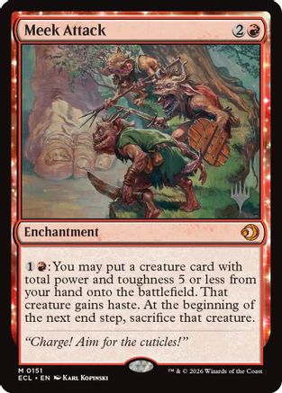 Meek Attack [Lorwyn Eclipsed Promos]-1