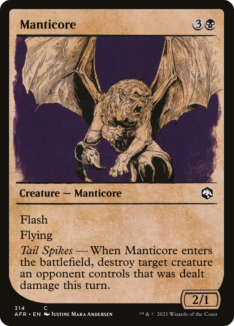 Manticore (Showcase) [Dungeons & Dragons: Adventures in the Forgotten Realms]-1