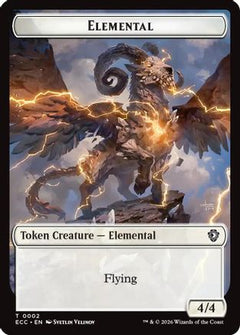 Elemental (0002) // Plant Double-Sided Token (ECC-2 // 5) - Commander: Lorwyn Eclipsed-1