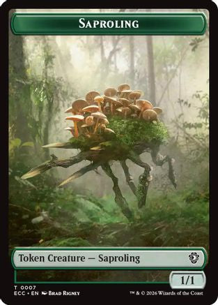 Saproling // Poison Counter Double-Sided Token (ECC-7 // 13) - Commander: Lorwyn Eclipsed-1