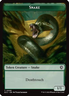Snake // Scarecrow Double-Sided Token (ECC-8 // 11) - Commander: Lorwyn Eclipsed-1