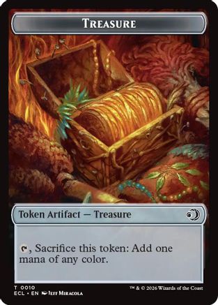 Treasure // Shapeshifter Double-Sided Token (ECC-10 // 1) - Commander: Lorwyn Eclipsed-1