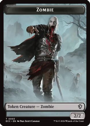 Zombie // Snake Double-Sided Token (ECC-3 // 8) - Commander: Lorwyn Eclipsed Foil-1