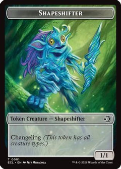 Shapeshifter // Merfolk Double-Sided Token (ECL-1 // 8) - Lorwyn Eclipsed Foil-1
