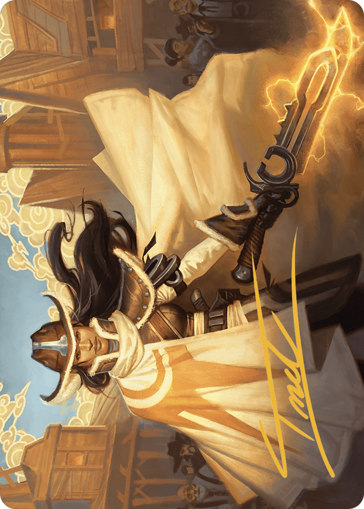 Omenport Vigilante // Omenport Vigilante (AOTJ-003) - Outlaws of Thunder Junction Art Series (Borderless)-3
