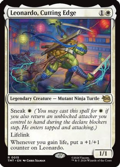Leonardo, Cutting Edge (TMT-015) - Teenage Mutant Ninja Turtles Foil-1
