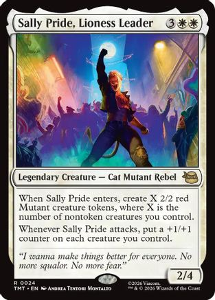 Sally Pride, Lioness Leader (TMT-024) - Teenage Mutant Ninja Turtles Foil-1