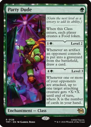 Party Dude (TMT-128) - Teenage Mutant Ninja Turtles Foil-1