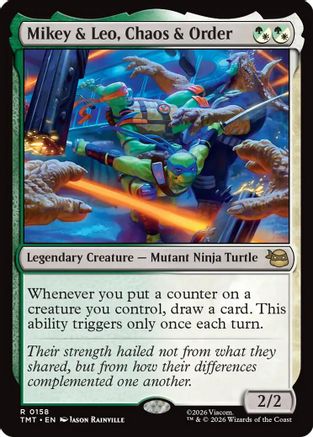 Mikey & Leo, Chaos & Order [Teenage Mutant Ninja Turtles]-1