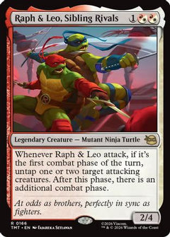 Raph & Leo, Sibling Rivals (TMT-166) - Teenage Mutant Ninja Turtles Foil-1