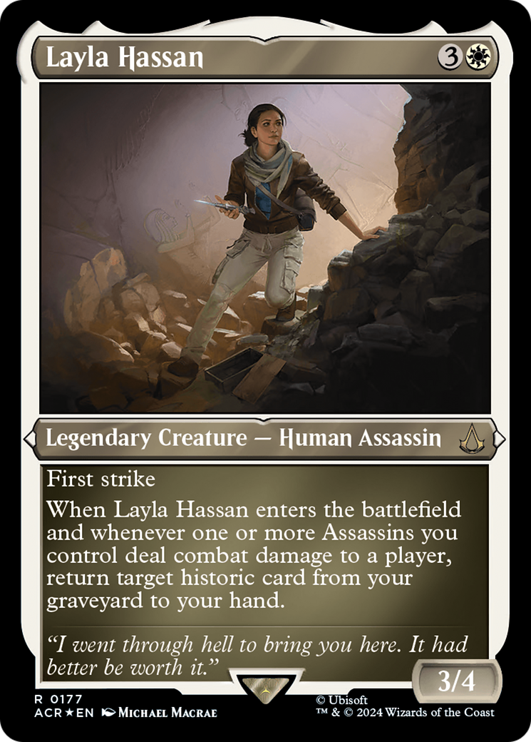 Layla Hassan (ACR-177) - Assassin's Creed Etched Foil-1