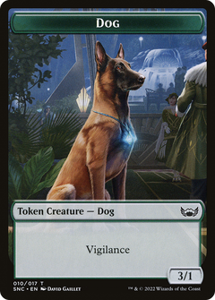 Dog (TSNC-010) - Streets of New Capenna Tokens Foil-1