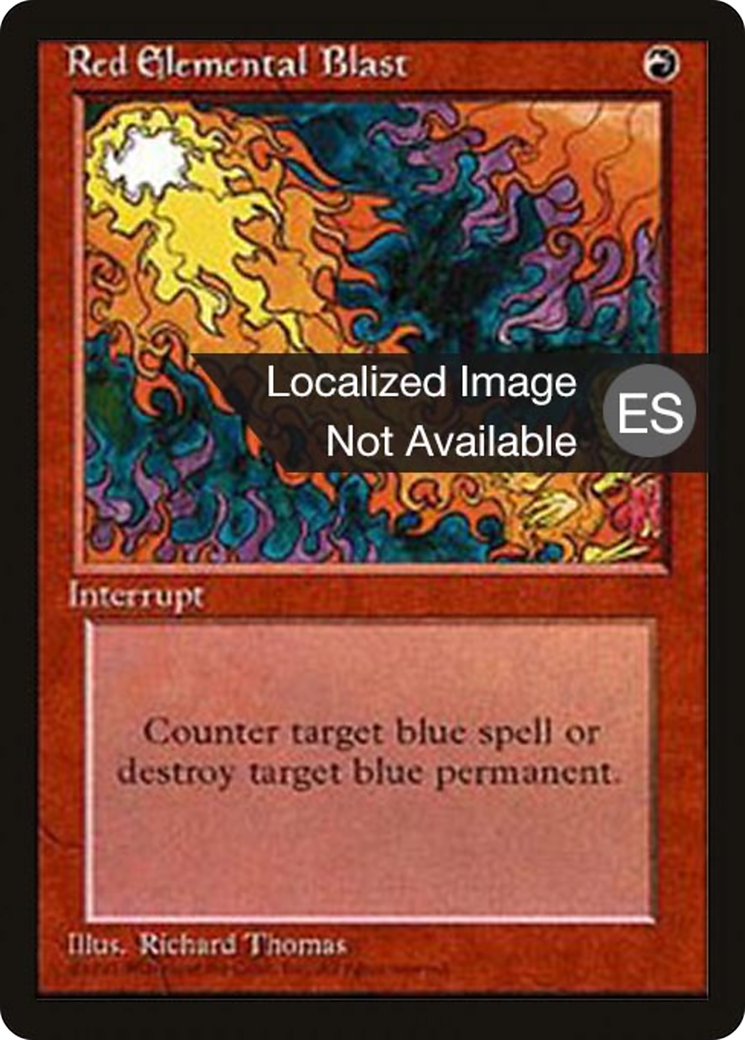 Red Elemental Blast [Fourth Edition Foreign Black Border]-1