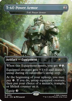 T-60 Power Armor - T-45 Power Armor (SLD-2452) - Secret Lair Drop Series-1
