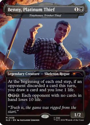 Benny, Platinum Thief - Tinybones, Trinket Thief (SLD-2458) - Secret Lair Drop Series Foil-1