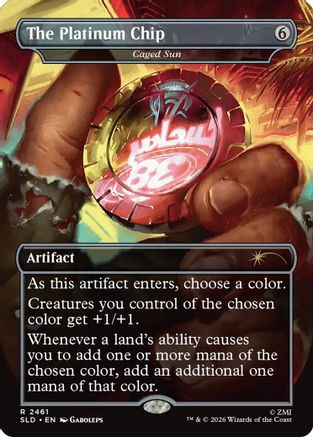 The Platinum Chip - Caged Sun (SLD-2461) - Secret Lair Drop Series-1