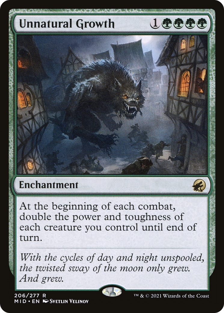 Unnatural Growth (MID-206) - Innistrad: Midnight Hunt-1