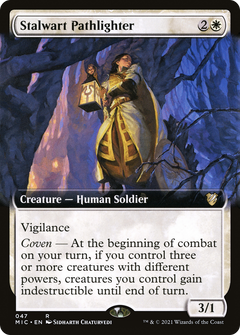 Stalwart Pathlighter (Extended Art) [Innistrad: Midnight Hunt Commander]-1