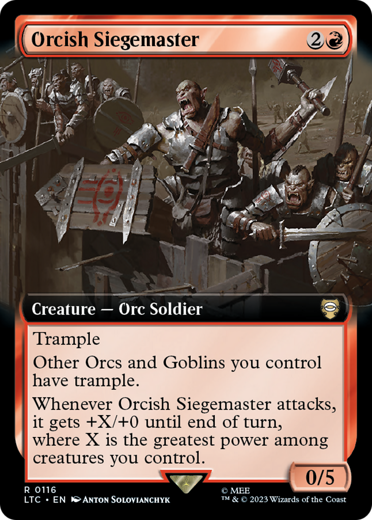 Orcish Siegemaster (Extended Art) [The Lord of the Rings: Tales of Middle-Earth Commander]-1
