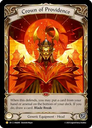 Crown of Providence (ANQ005) - Compendium of Rathe - Antiquity Pack Rainbow Foil-1