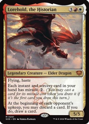 Lorehold, the Historian (SOS-201) - Secrets of Strixhaven Foil-1