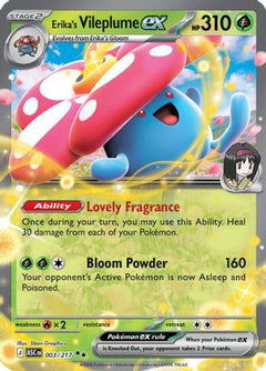 Erika's Vileplume ex 003  - Holofoil ME Ascended Heroes - Double Rare-1