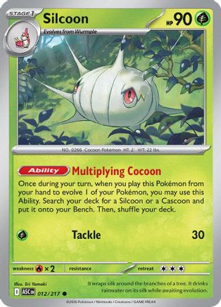 Silcoon 012  - Reverse Holofoil ME Ascended Heroes - Common-1