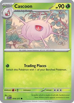 Cascoon 014  - Reverse Holofoil ME Ascended Heroes - Common-1