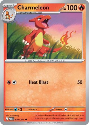 Charmeleon 021  - Reverse Holofoil ME Ascended Heroes - Uncommon-1