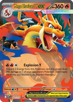 Mega Charizard Y ex 022/217  - Holofoil ME Ascended Heroes - Double Rare-1