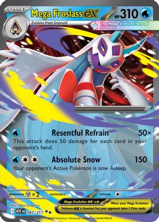 Mega Froslass ex 047/217  - Holofoil ME Ascended Heroes - Double Rare-1