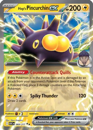 Hop's Pincurchin ex 068  - Holofoil ME Ascended Heroes - Double Rare-1