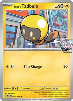 Iono's Tadbulb 069  - Reverse Holofoil ME Ascended Heroes - Common-1
