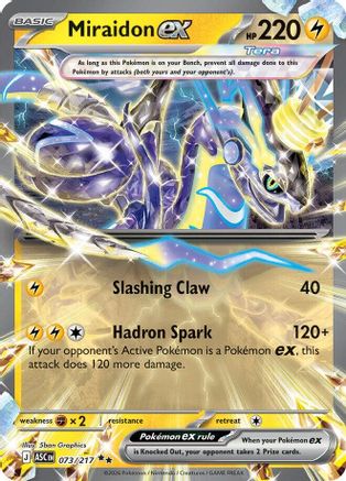 Miraidon ex 073  - Holofoil ME Ascended Heroes - Double Rare-1