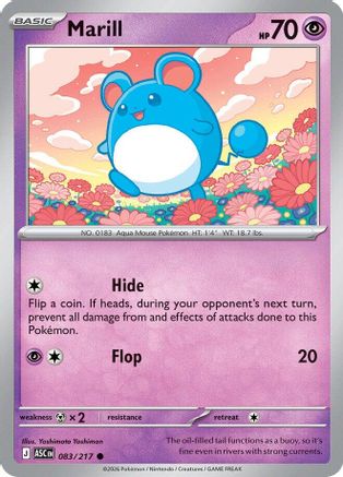 Marill 083/217  - Reverse Holofoil ME Ascended Heroes - Common-1