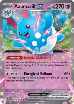 Azumarill ex 084  - Holofoil ME Ascended Heroes - Double Rare-1