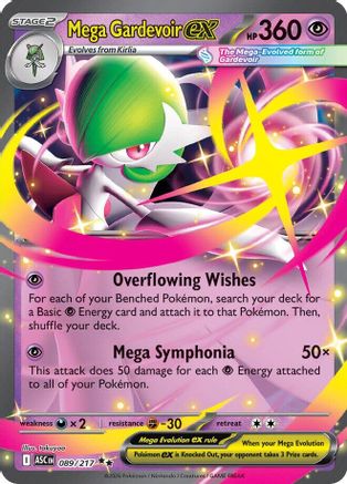 Mega Gardevoir ex 089  - Holofoil ME Ascended Heroes - Double Rare-1
