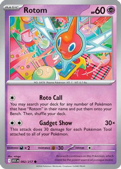 Rotom 092  - Reverse Holofoil ME Ascended Heroes - Common-1
