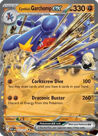 Cynthia's Garchomp ex 111  - Holofoil ME Ascended Heroes - Double Rare-1