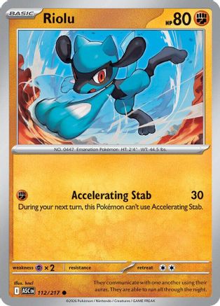 Riolu 112  ME Ascended Heroes - Common-1
