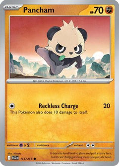 Pancham 115  - Reverse Holofoil ME Ascended Heroes - Common-1
