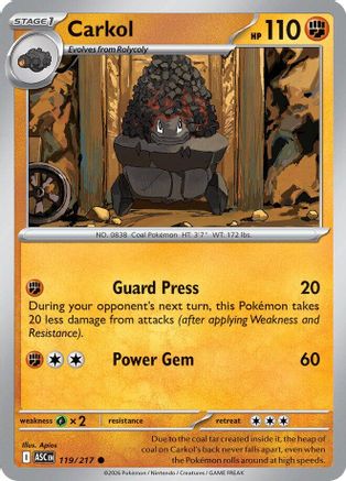 Carkol 119  - Reverse Holofoil ME Ascended Heroes - Common-1