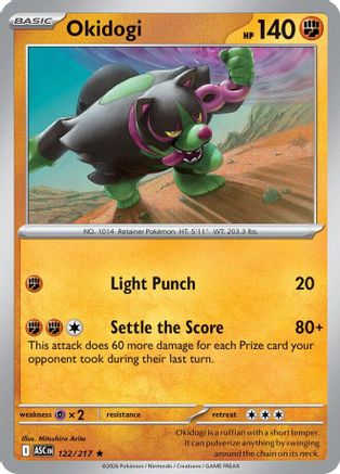 Okidogi 122  - Holofoil ME Ascended Heroes - Rare-1
