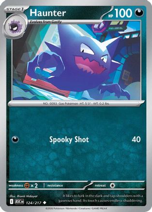 Haunter 124  - Reverse Holofoil ME Ascended Heroes - Uncommon-1