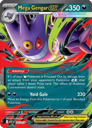 Mega Gengar ex 125/217  - Holofoil ME Ascended Heroes - Double Rare-1